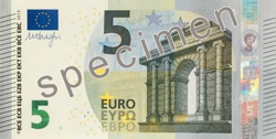 Nuova banconota da 5 euro