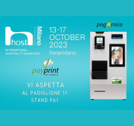 PayPrint Rivoluziona il Retail con PagAmico a Host Milano 2023