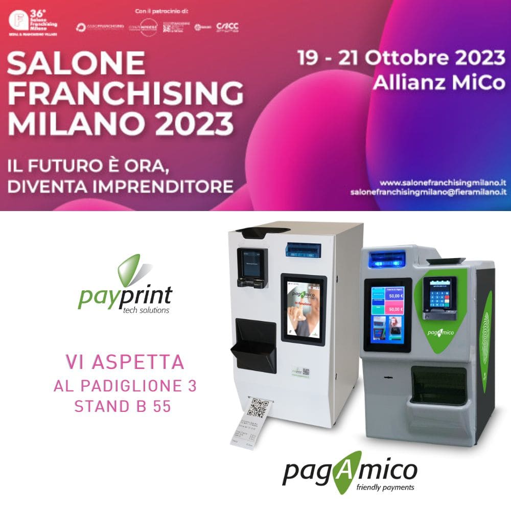 PayPrint  parteciperà al Salone Franchising Milano 2023