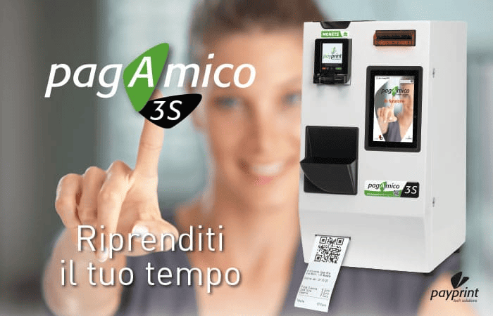 cassa automatica pagAmico 3S - riprenditi il tuo tempo